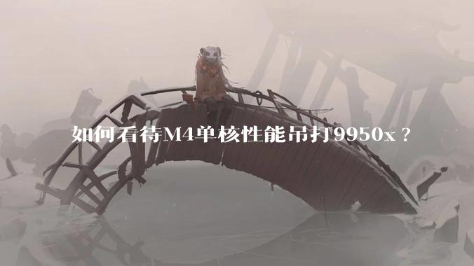 如何看待M4单核性能吊打9950x?