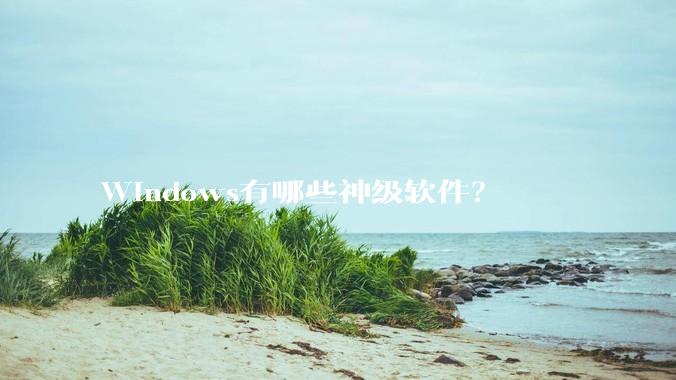 Windows有哪些神级软件？