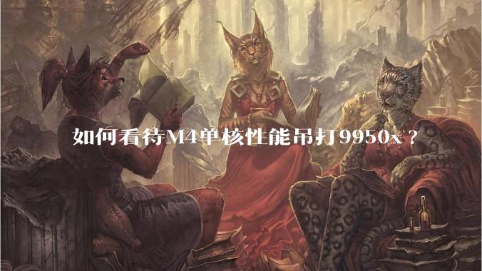 如何看待M4单核性能吊打9950x?