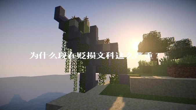 为什么现在贬损文科这么严重?
