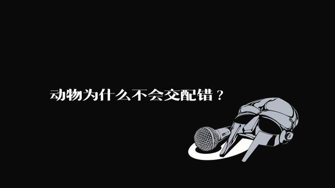 动物为什么不会交配错?