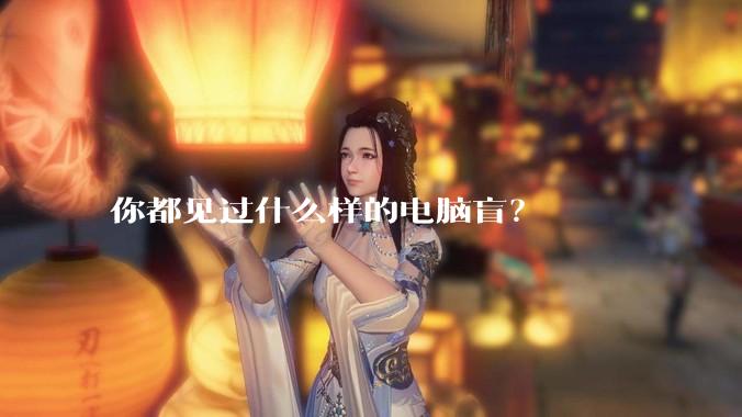 你都见过什么样的电脑盲？