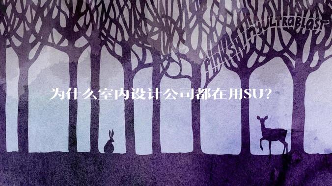 为什么室内设计公司都在用SU？